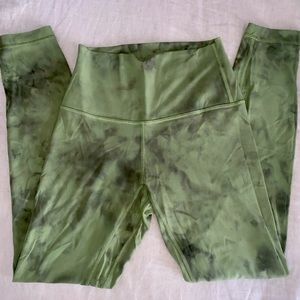 Lululemon Align Pant 25” Diamond Dye - Vista green medium olive